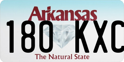 AR license plate 180KXC