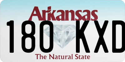 AR license plate 180KXD