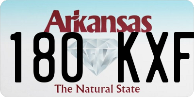 AR license plate 180KXF