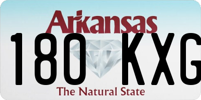 AR license plate 180KXG