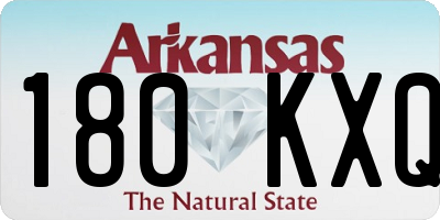 AR license plate 180KXQ