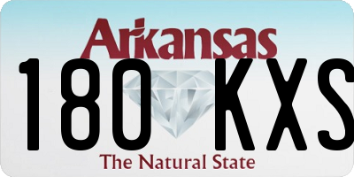 AR license plate 180KXS