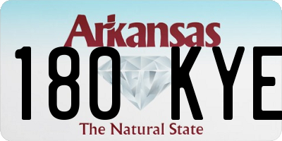 AR license plate 180KYE
