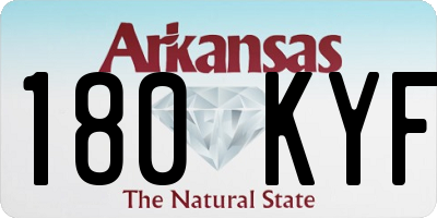 AR license plate 180KYF