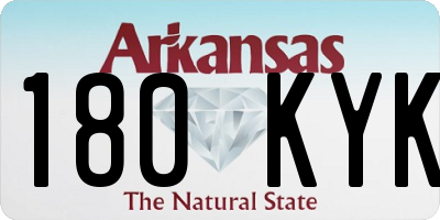 AR license plate 180KYK