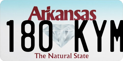 AR license plate 180KYM