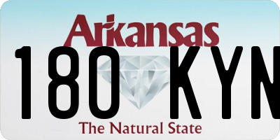 AR license plate 180KYN