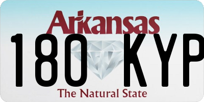 AR license plate 180KYP