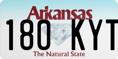 AR license plate 180KYT