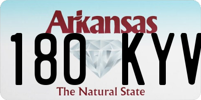 AR license plate 180KYV