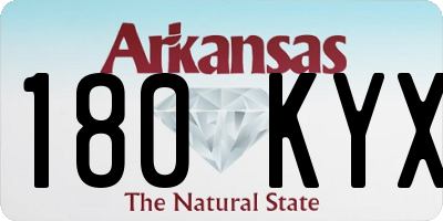 AR license plate 180KYX