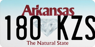AR license plate 180KZS