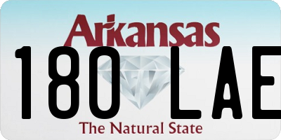 AR license plate 180LAE