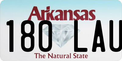 AR license plate 180LAU