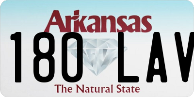 AR license plate 180LAV