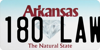 AR license plate 180LAW
