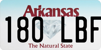 AR license plate 180LBF