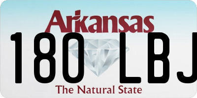 AR license plate 180LBJ