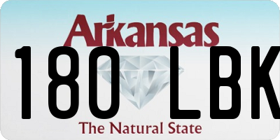 AR license plate 180LBK