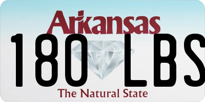 AR license plate 180LBS