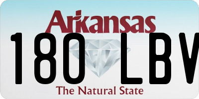 AR license plate 180LBV