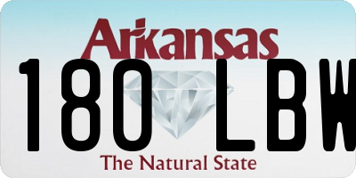 AR license plate 180LBW