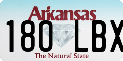 AR license plate 180LBX