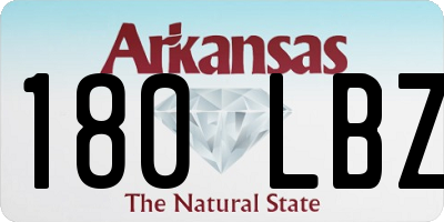 AR license plate 180LBZ