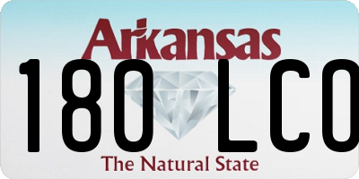 AR license plate 180LCO