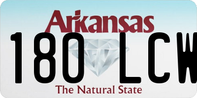 AR license plate 180LCW