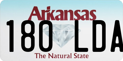 AR license plate 180LDA
