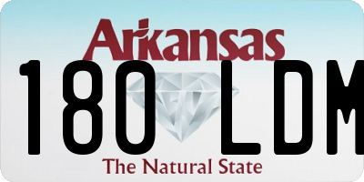AR license plate 180LDM