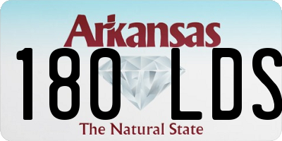 AR license plate 180LDS
