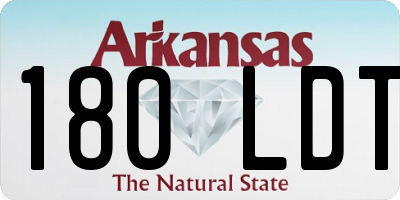 AR license plate 180LDT