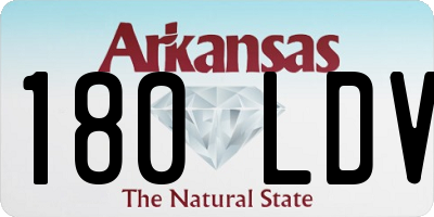 AR license plate 180LDV