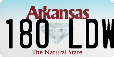 AR license plate 180LDW