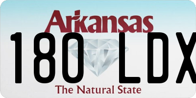 AR license plate 180LDX