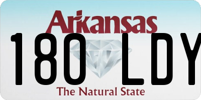 AR license plate 180LDY