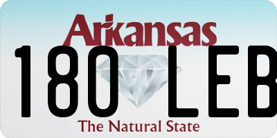 AR license plate 180LEB