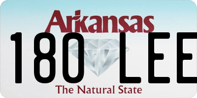 AR license plate 180LEE