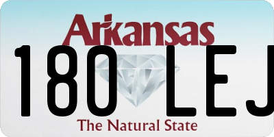 AR license plate 180LEJ