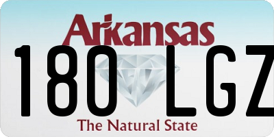 AR license plate 180LGZ