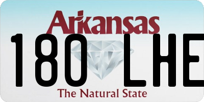 AR license plate 180LHE