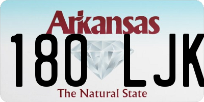 AR license plate 180LJK