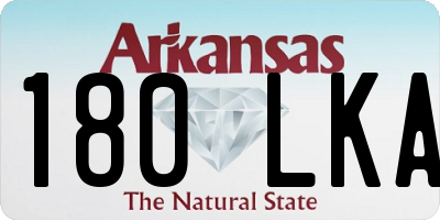 AR license plate 180LKA