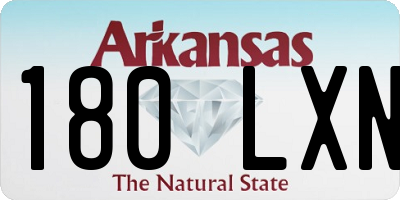 AR license plate 180LXN