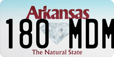 AR license plate 180MDM