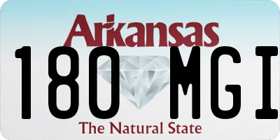 AR license plate 180MGI