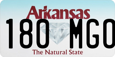 AR license plate 180MGO