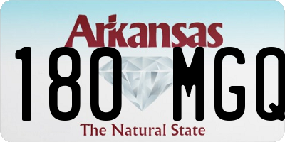 AR license plate 180MGQ